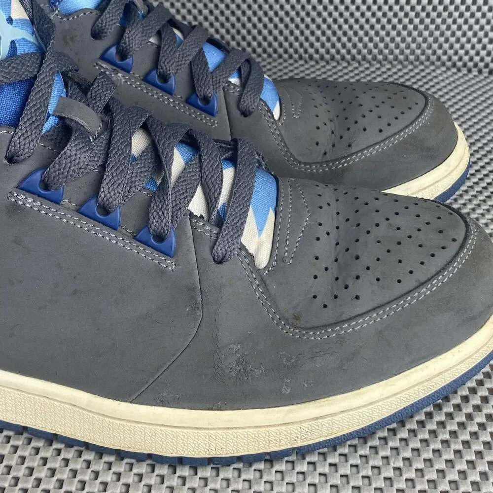 Nike Air Jordan 1 Flight 3 Sneakers Mens 12 Gray Blue Lace Up